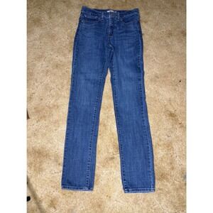 Classic High-Rise Straight Leg Jeans - Blue